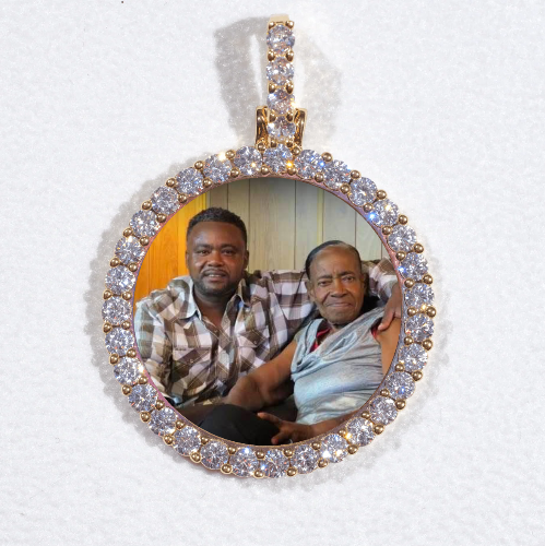 3D CIRCLE CUSTOM PICTURE PENDANT SMALL SIZE
