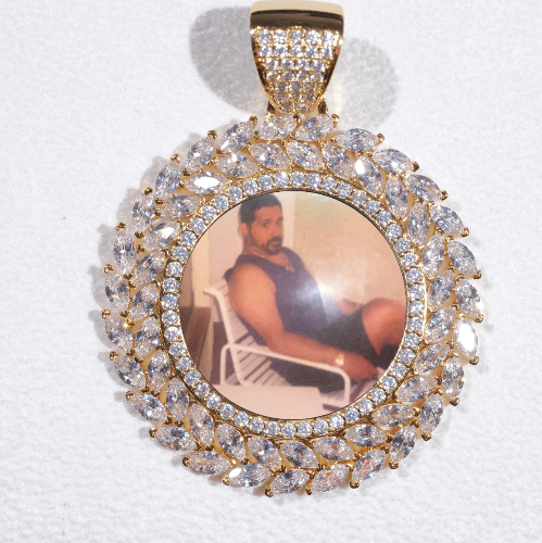 Large 3D Wheat Ear Custom Picture Pendant