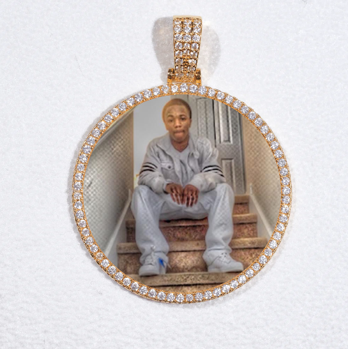MEDIUM 3D CIRCLE CUSTOM PICTURE PENDANT
