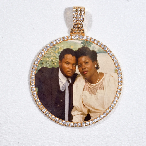 MEDIUM 3D CIRCLE CUSTOM PICTURE PENDANT