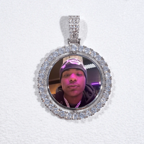 3D Spinning 2-Faced Custom Picture Pendant