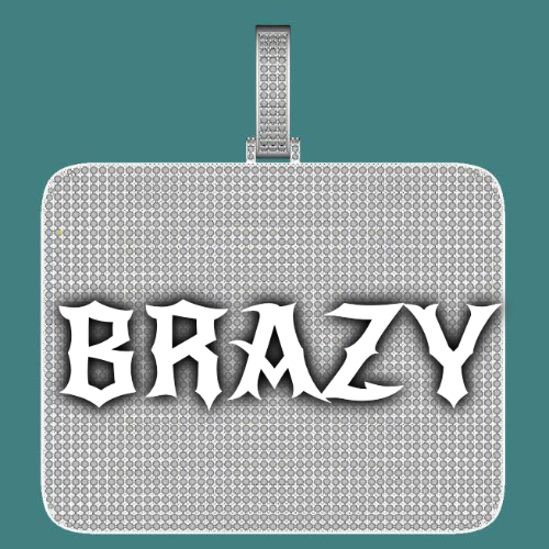 CUSTOM LETTER NECKLACE 3D BIG SQUARE