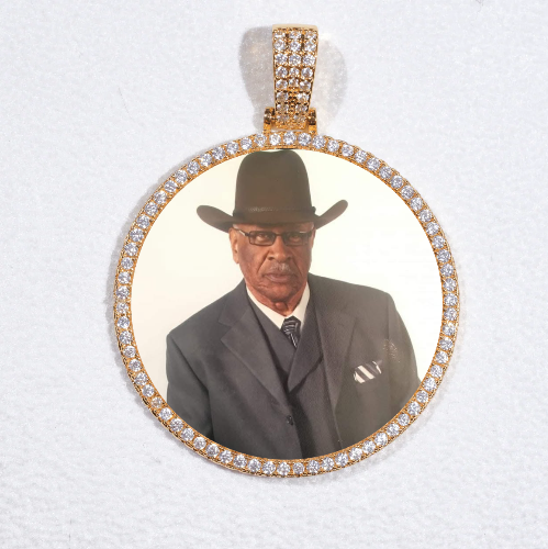MEDIUM 3D CIRCLE CUSTOM PICTURE PENDANT