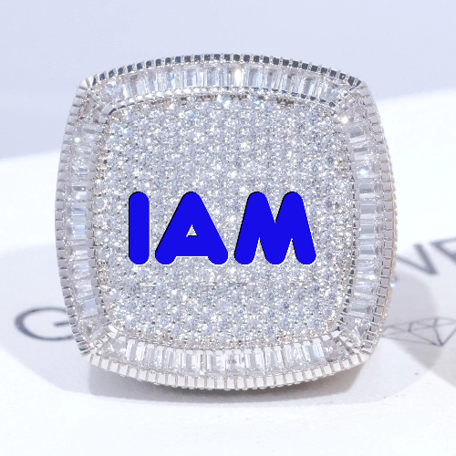 CUSTOM LETTER 3D ICED RING