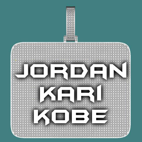 CUSTOM LETTER NECKLACE 3D BIG SQUARE