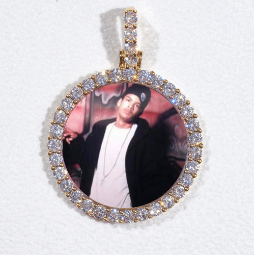 3D CIRCLE CUSTOM PICTURE PENDANT SMALL SIZE
