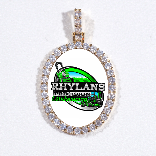 3D Oval Custom Picture Pendant