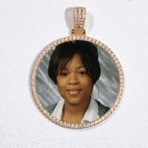 MEDIUM 3D CIRCLE CUSTOM PICTURE PENDANT