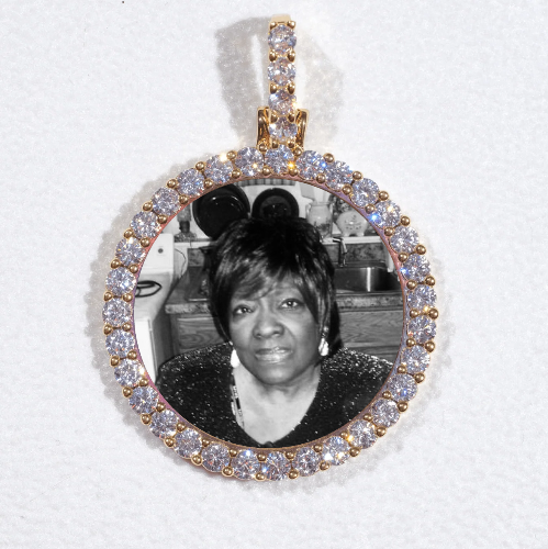 3D CIRCLE CUSTOM PICTURE PENDANT SMALL SIZE