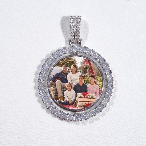 3D Spinning 2-Faced Custom Picture Pendant