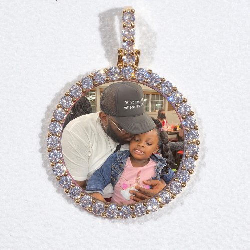 3D CIRCLE CUSTOM PICTURE PENDANT SMALL SIZE