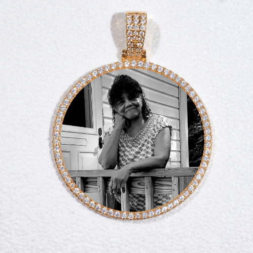 MEDIUM 3D CIRCLE CUSTOM PICTURE PENDANT