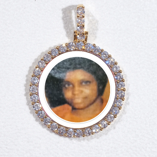 3D CIRCLE CUSTOM PICTURE PENDANT SMALL SIZE