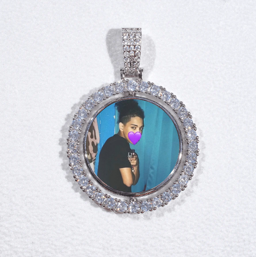 3D Spinning 2-Faced Custom Picture Pendant