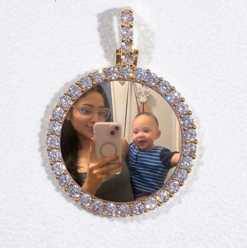 3D CIRCLE CUSTOM PICTURE PENDANT SMALL SIZE