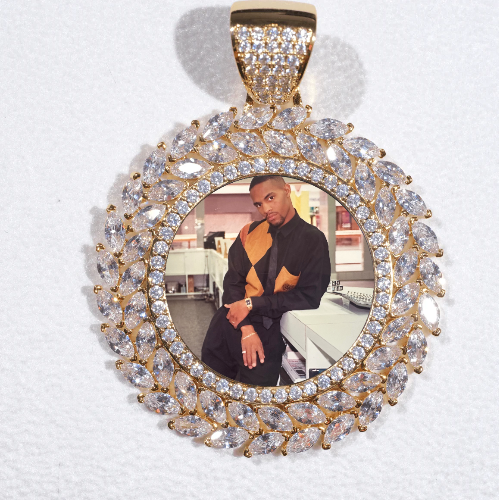 Large 3D Wheat Ear Custom Picture Pendant