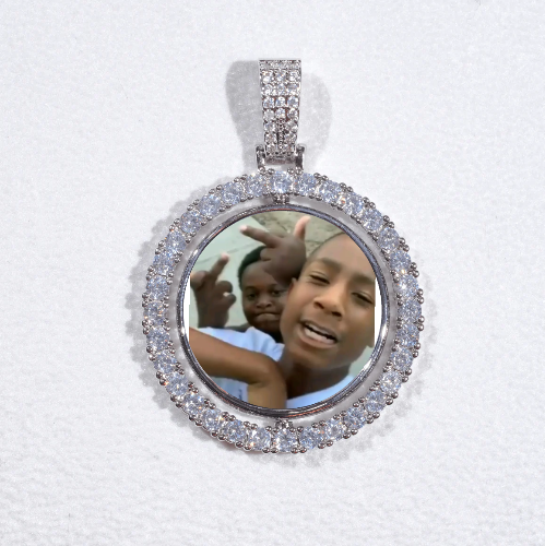 3D Spinning 2-Faced Custom Picture Pendant