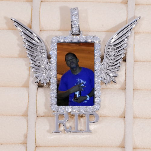 RIP WING 3D CUSTOM PICTURE PENDANT