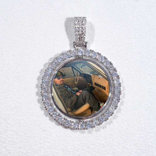 3D Spinning 2-Faced Custom Picture Pendant