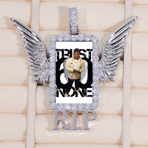 RIP WING 3D CUSTOM PICTURE PENDANT