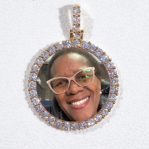 3D CIRCLE CUSTOM PICTURE PENDANT SMALL SIZE