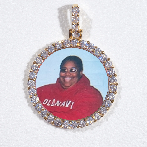 3D CIRCLE CUSTOM PICTURE PENDANT SMALL SIZE