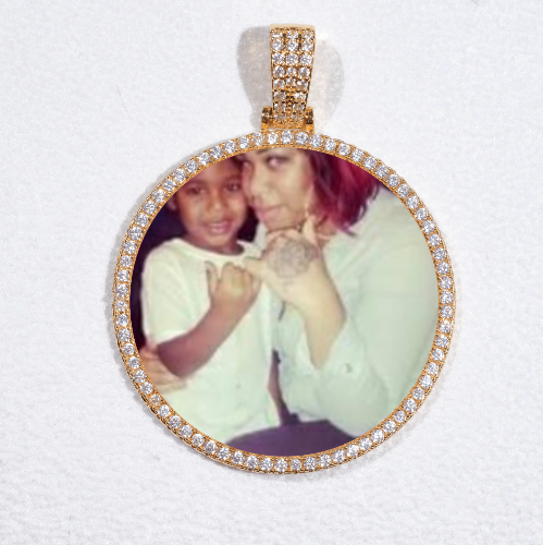 MEDIUM 3D CIRCLE CUSTOM PICTURE PENDANT