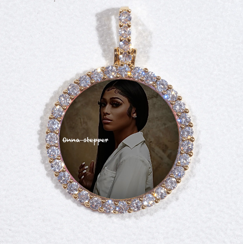 3D CIRCLE CUSTOM PICTURE PENDANT SMALL SIZE