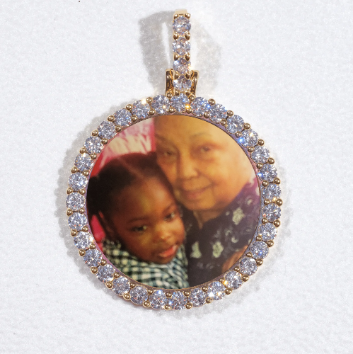 3D CIRCLE CUSTOM PICTURE PENDANT SMALL SIZE