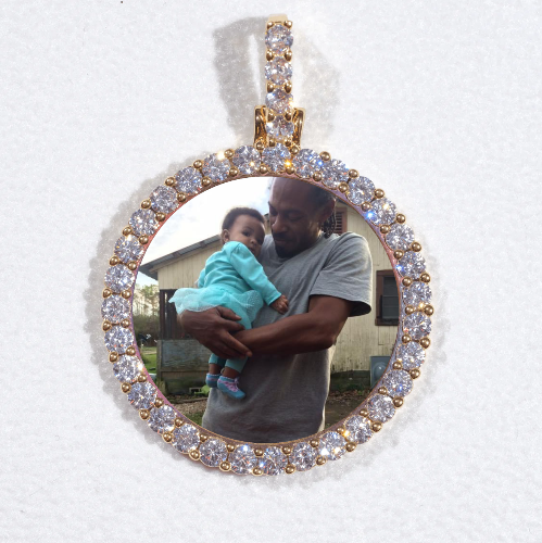 3D CIRCLE CUSTOM PICTURE PENDANT SMALL SIZE