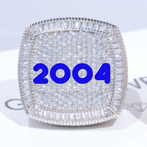 CUSTOM LETTER 3D ICED RING