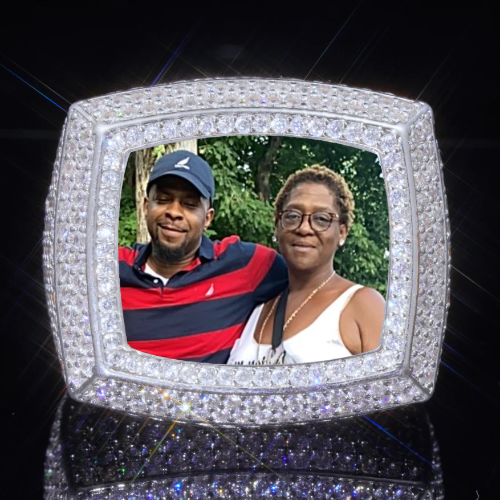3D CUSTOM PICTURE ICED RING