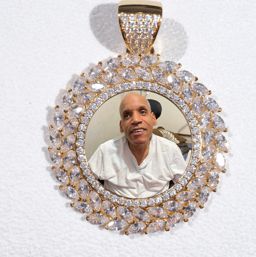 Large 3D Wheat Ear Custom Picture Pendant