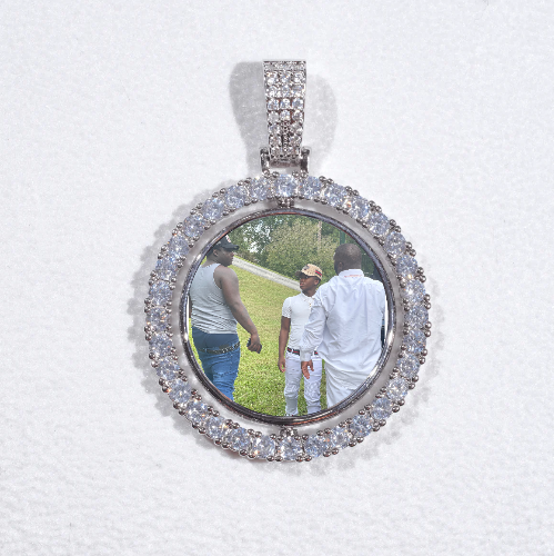 3D Spinning 2-Faced Custom Picture Pendant