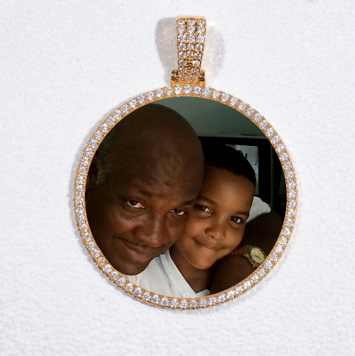 MEDIUM 3D CIRCLE CUSTOM PICTURE PENDANT