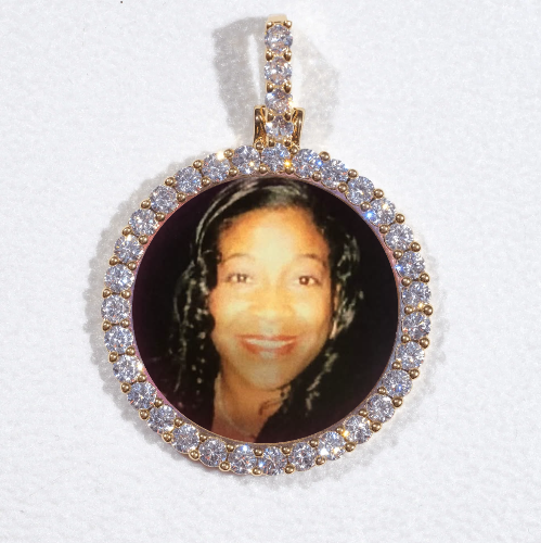 3D CIRCLE CUSTOM PICTURE PENDANT SMALL SIZE