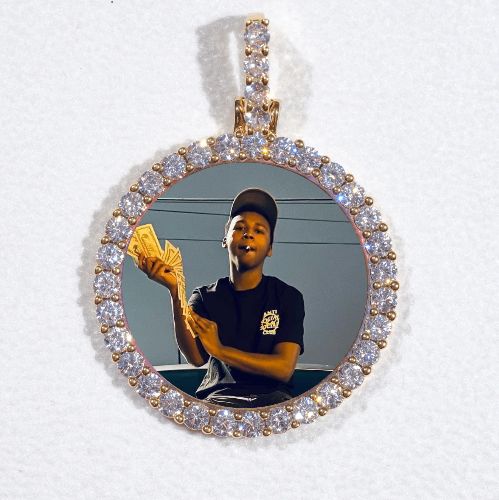 3D CIRCLE CUSTOM PICTURE PENDANT SMALL SIZE
