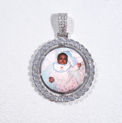3D Spinning 2-Faced Custom Picture Pendant