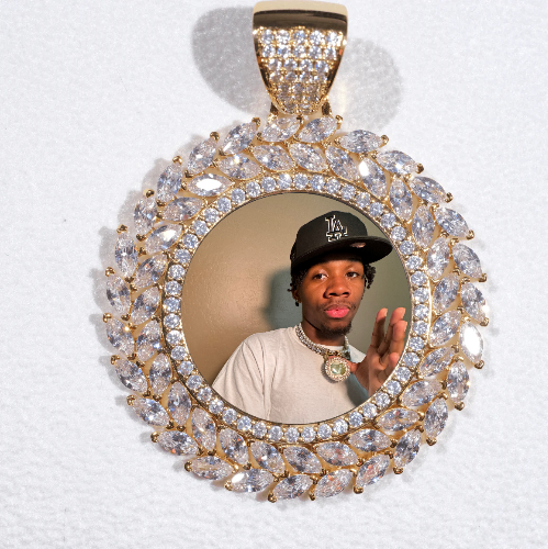 Large 3D Wheat Ear Custom Picture Pendant