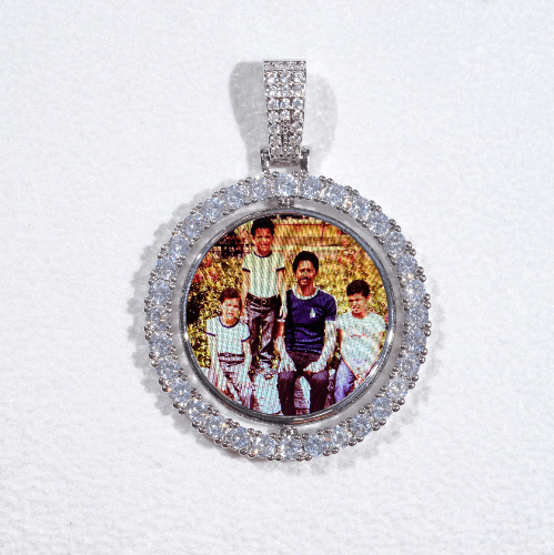 3D Spinning 2-Faced Custom Picture Pendant