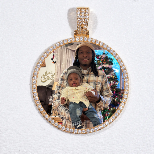 MEDIUM 3D CIRCLE CUSTOM PICTURE PENDANT