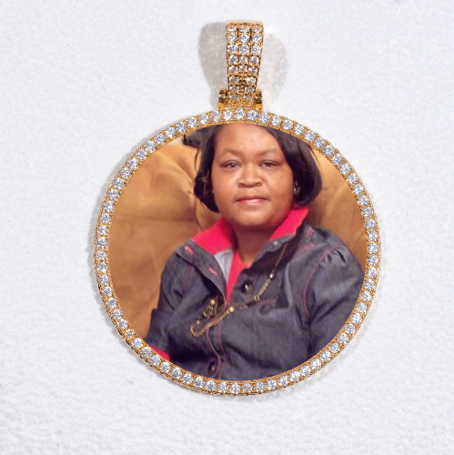 MEDIUM 3D CIRCLE CUSTOM PICTURE PENDANT