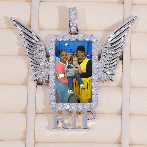 RIP WING 3D CUSTOM PICTURE PENDANT