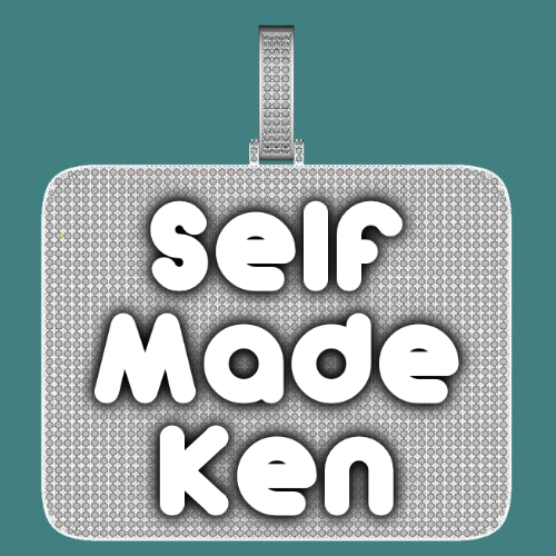 CUSTOM LETTER NECKLACE 3D BIG SQUARE
