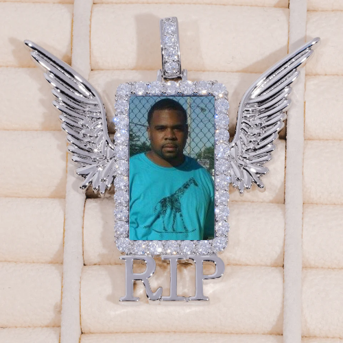 RIP WING 3D CUSTOM PICTURE PENDANT