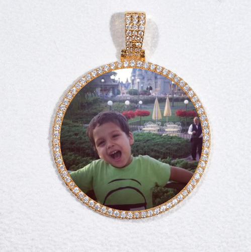 MEDIUM 3D CIRCLE CUSTOM PICTURE PENDANT