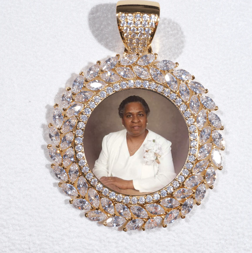 Large 3D Wheat Ear Custom Picture Pendant