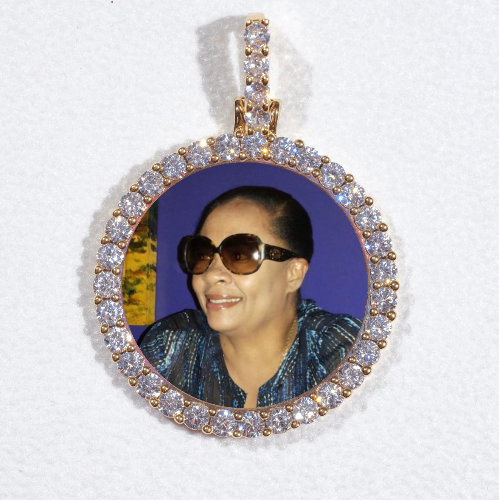 3D CIRCLE CUSTOM PICTURE PENDANT SMALL SIZE