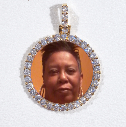 3D CIRCLE CUSTOM PICTURE PENDANT SMALL SIZE