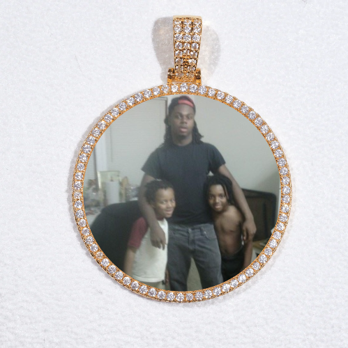 MEDIUM 3D CIRCLE CUSTOM PICTURE PENDANT